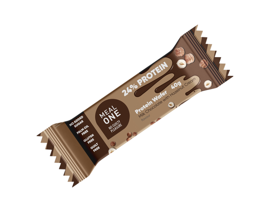 Протеинова вафла с лешников крем и млечен шоколад, 1 бр.